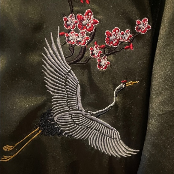 Standard Issue Green Bomber Jacket with Embroidery - Picture 3 of 7